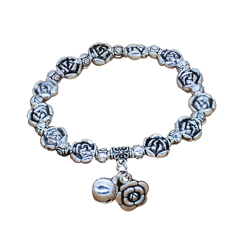 Campana de estiramiento de cuentas hecha a mano al por mayor Rose Piscis Elefante Pulsero Pulsero